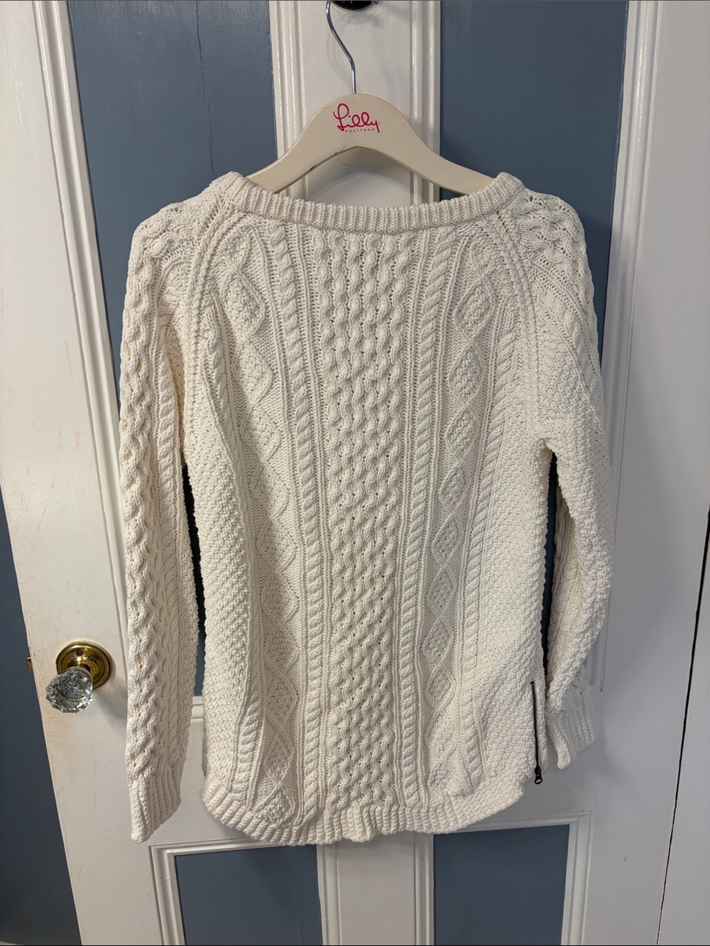 L.L. Bean Signature Cotton Fisherman Tunic Sweater - Picture 8 of 10